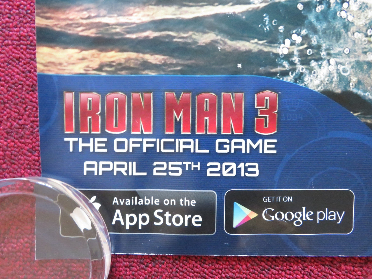 IRON MAN 3 UK QUAD ROLLED POSTER ROBERT DOWNEY JR. GWYNETH PALTROW 2013 Rendezvous Cinema Movie posters