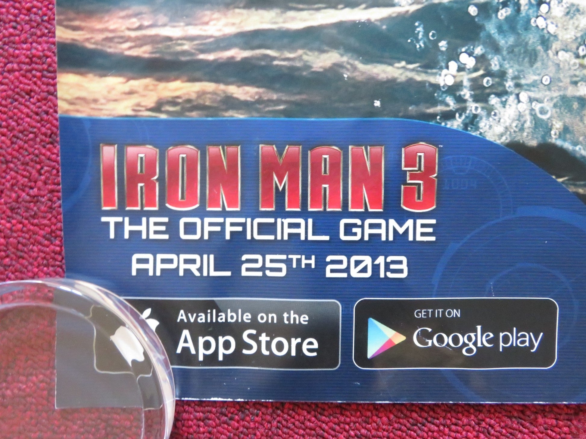 IRON MAN 3 UK QUAD ROLLED POSTER ROBERT DOWNEY JR. GWYNETH PALTROW 2013 Rendezvous Cinema Movie posters