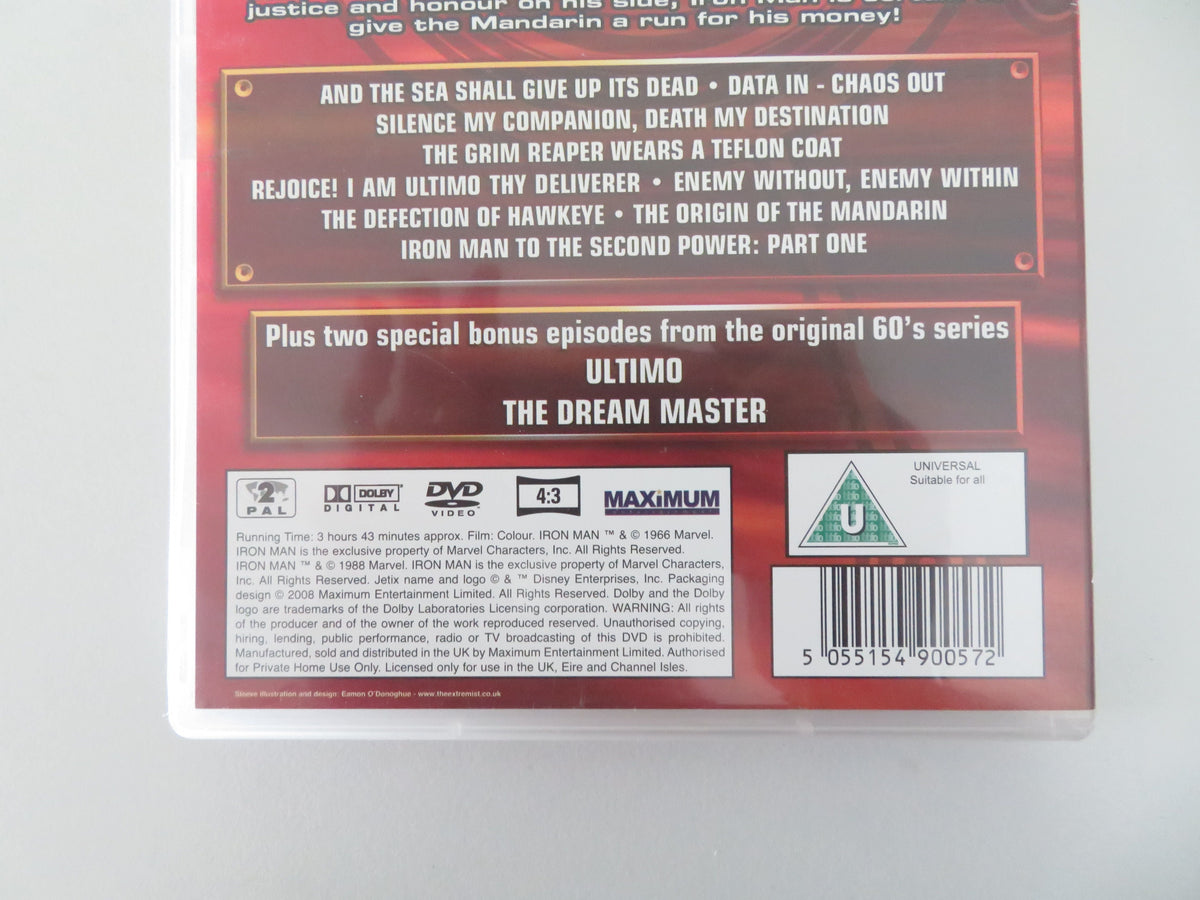 Iron Man (DVD) Marvel Robert Hays John Reilly 1994 Region 2 Movie posters