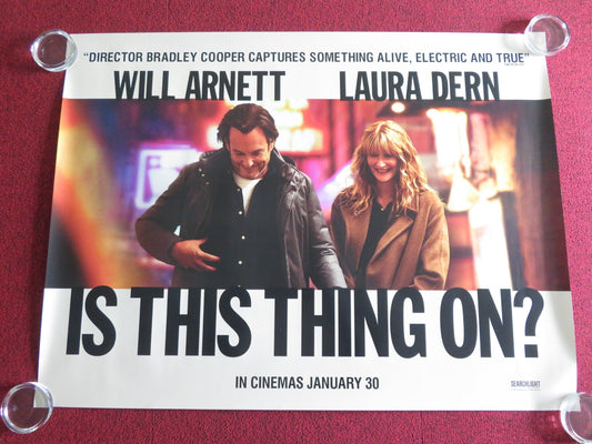 Is This Thing On? UK Quad Rolled Poster Will Arnett Laura Dern 2025 Movie posters