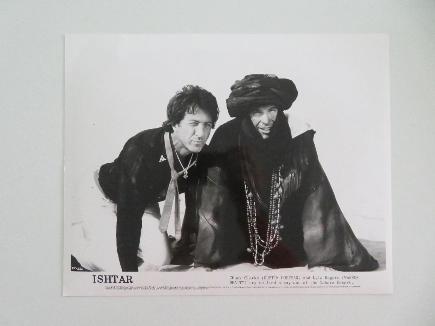 ISHTAR MOVIE STILL PHOTO LOT OF 5 DUSTIN HOFFMAN WARREN BEATTY 1987 - Rendezvous Cinema