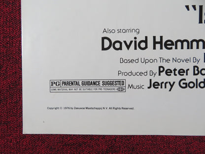 ISLANDS IN THE STREAM FOLDED US ONE SHEET POSTER GEORGE C. SCOTT HEMMINGS 1977 Rendezvous Cinema Movie posters