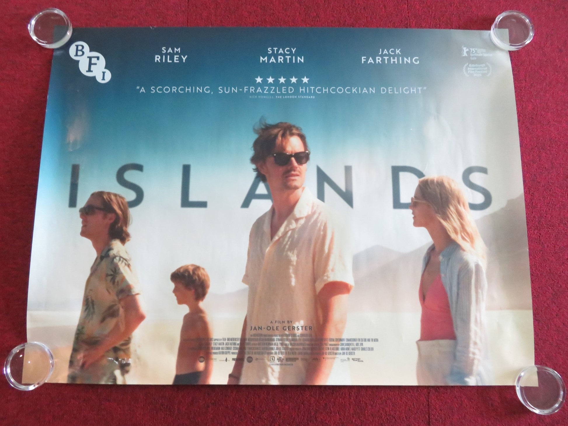ISLANDS UK QUAD ROLLED POSTER SAM RILEY STACY MARTIN 2025 - Rendezvous Cinema