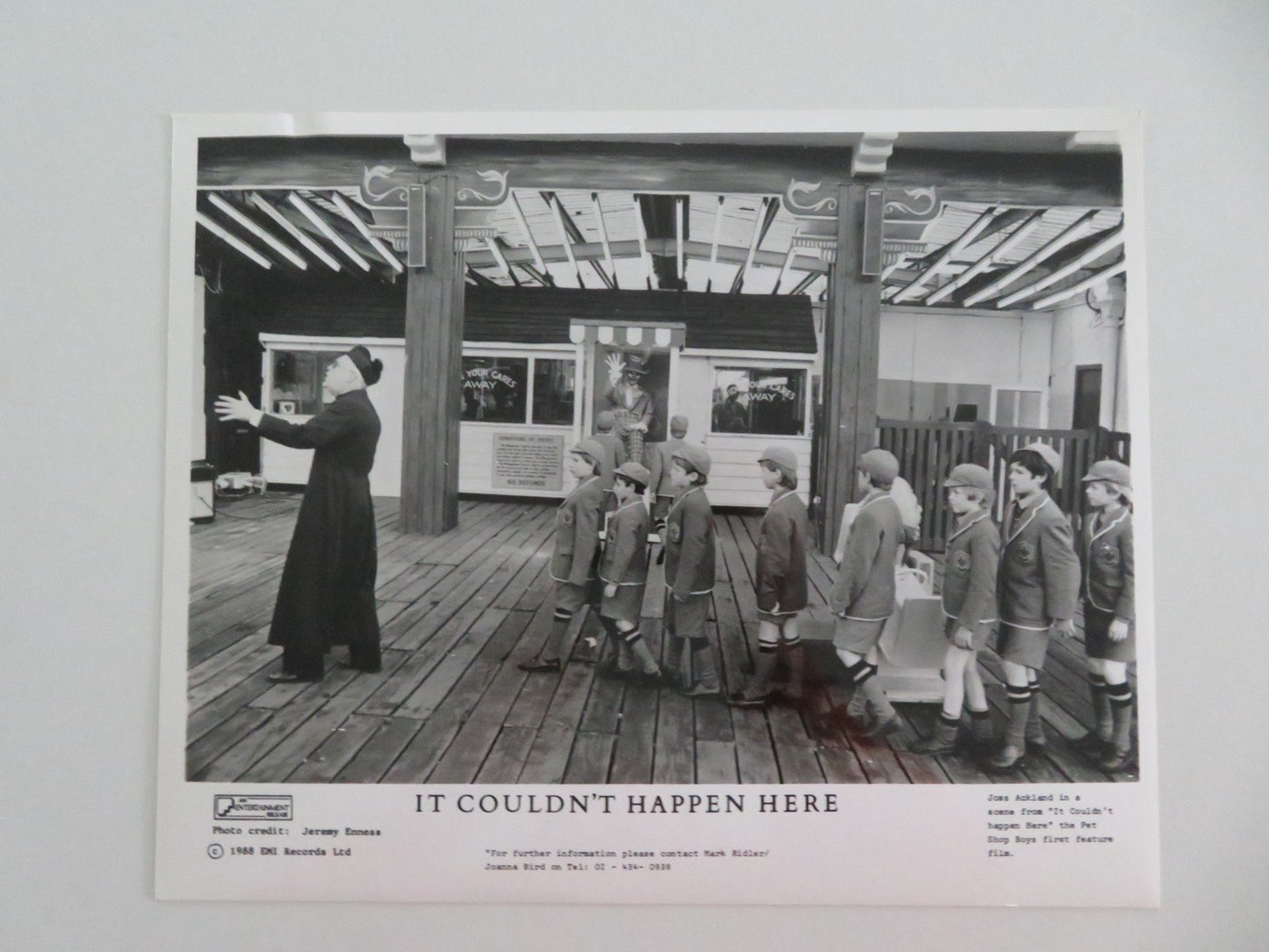 IT COULDN'T HAPPEN HERE MOVIE STILL PHOTO LOT OF 4 PET SHOP BOYS N. TENNANT 1988 - Rendezvous Cinema