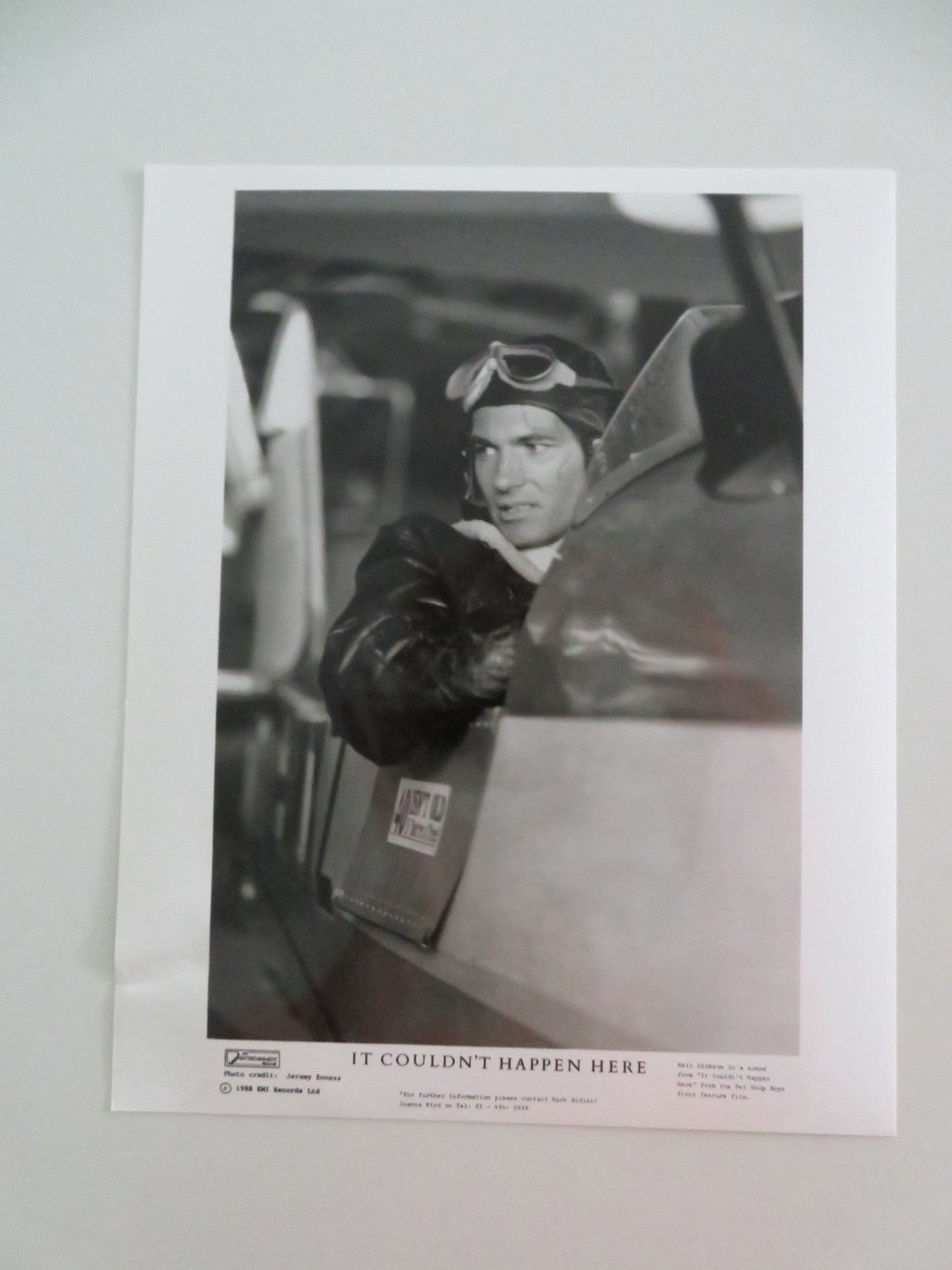 IT COULDN'T HAPPEN HERE MOVIE STILL PHOTO LOT OF 4 PET SHOP BOYS N. TENNANT 1988 - Rendezvous Cinema
