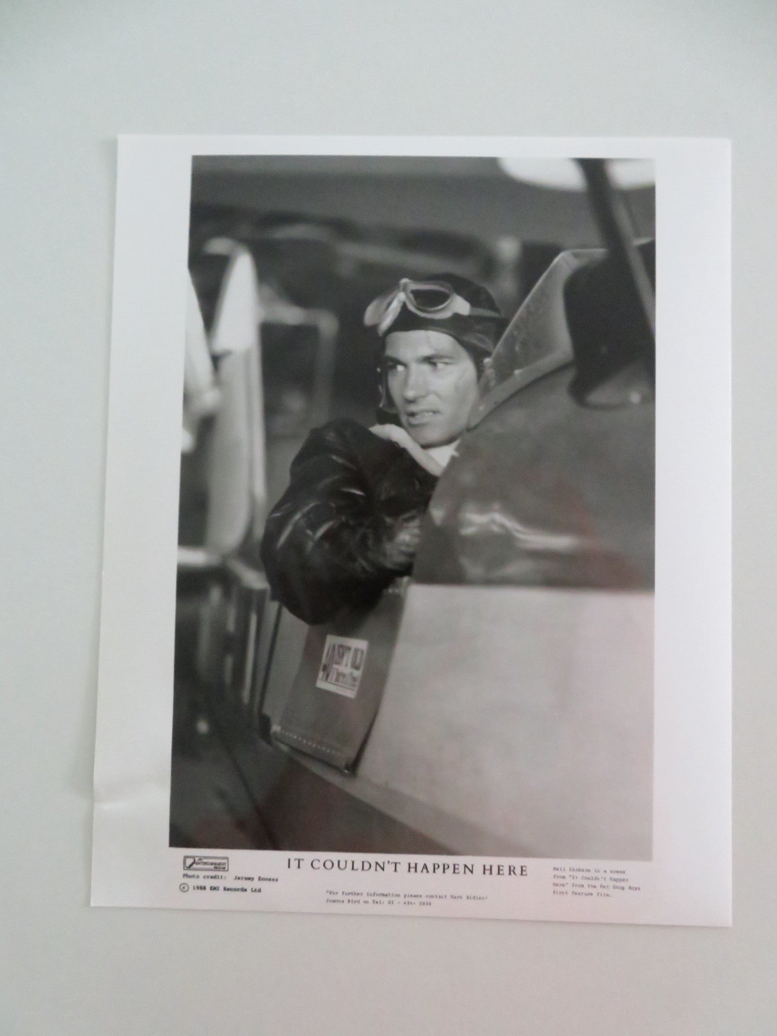 IT COULDN'T HAPPEN HERE MOVIE STILL PHOTO LOT OF 4 PET SHOP BOYS N. TENNANT 1988 - Rendezvous Cinema