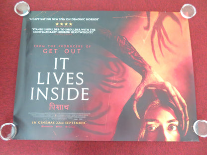It Lives Inside UK Quad Rolled Poster Megan Suri Neeru Bajwa 2023 Movie posters