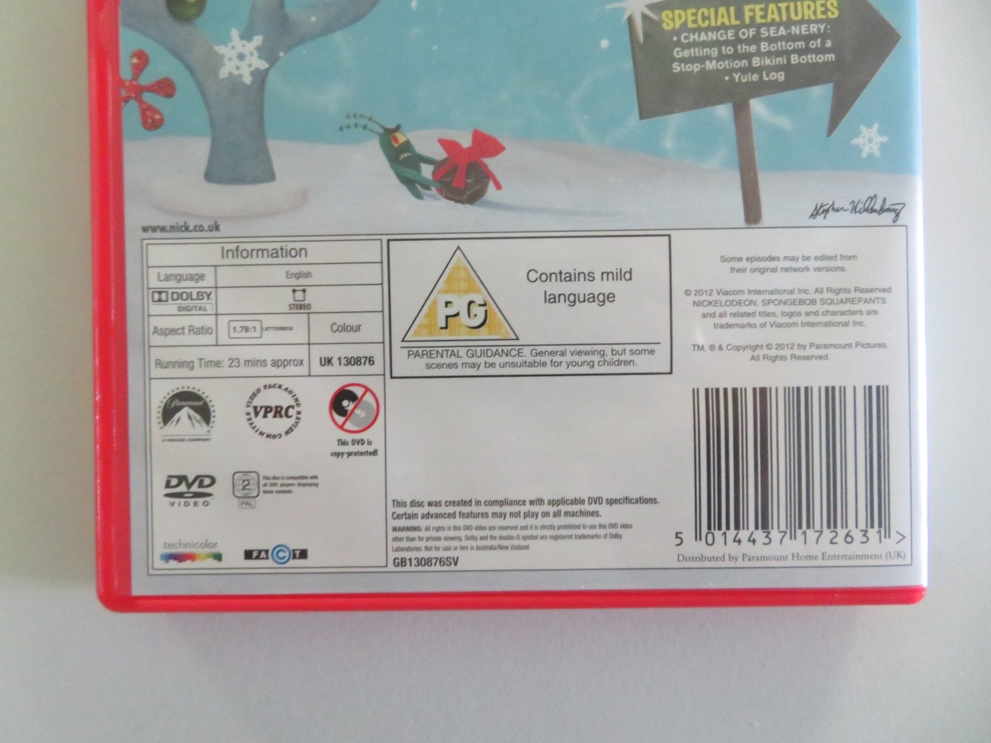 IT'S A SPONGEBOB SQUAREPANTS CHRISTMAS! (DVD) TOM KENNY 2012 REGION 2 Movie posters