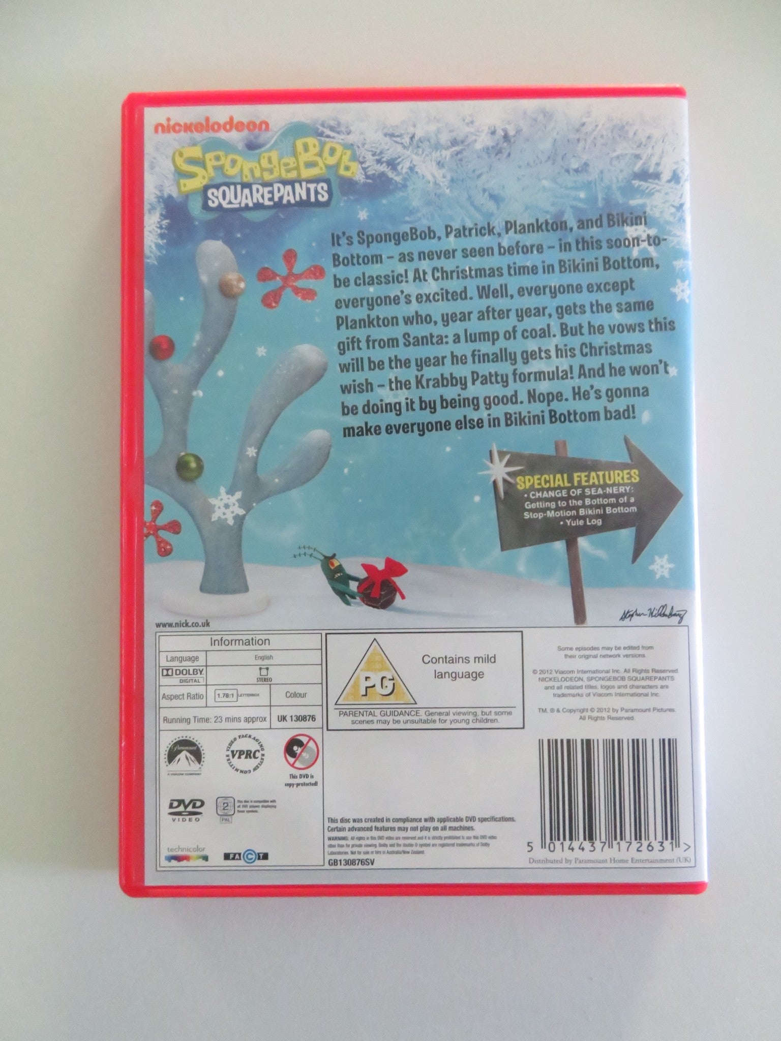 IT'S A SPONGEBOB SQUAREPANTS CHRISTMAS! (DVD) TOM KENNY 2012 REGION 2 Movie posters