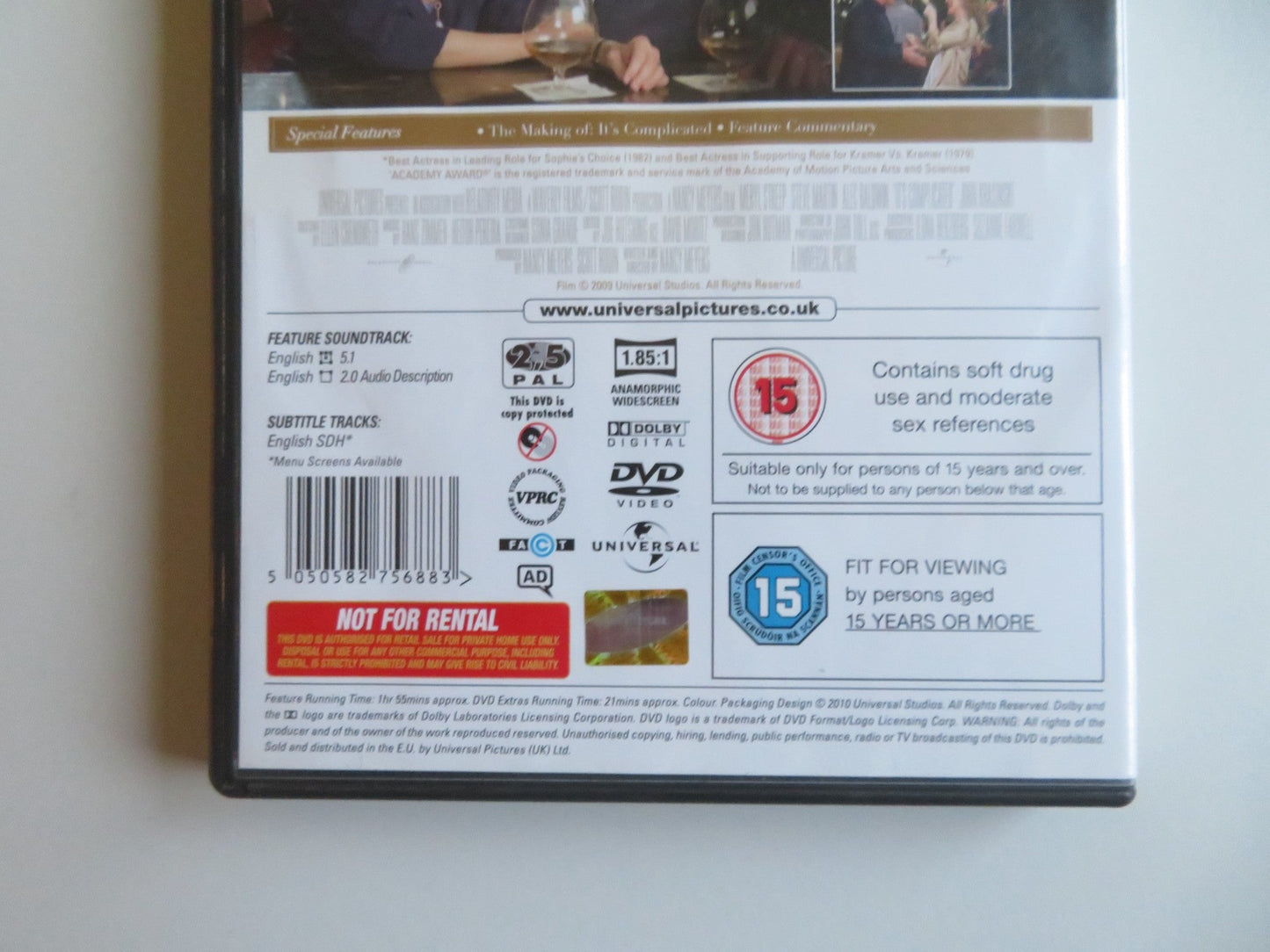 IT'S COMPLICATED - B (DVD) MERYL STREEP ALEC BALDWIN 2009 REGION 2, 5 Movie posters