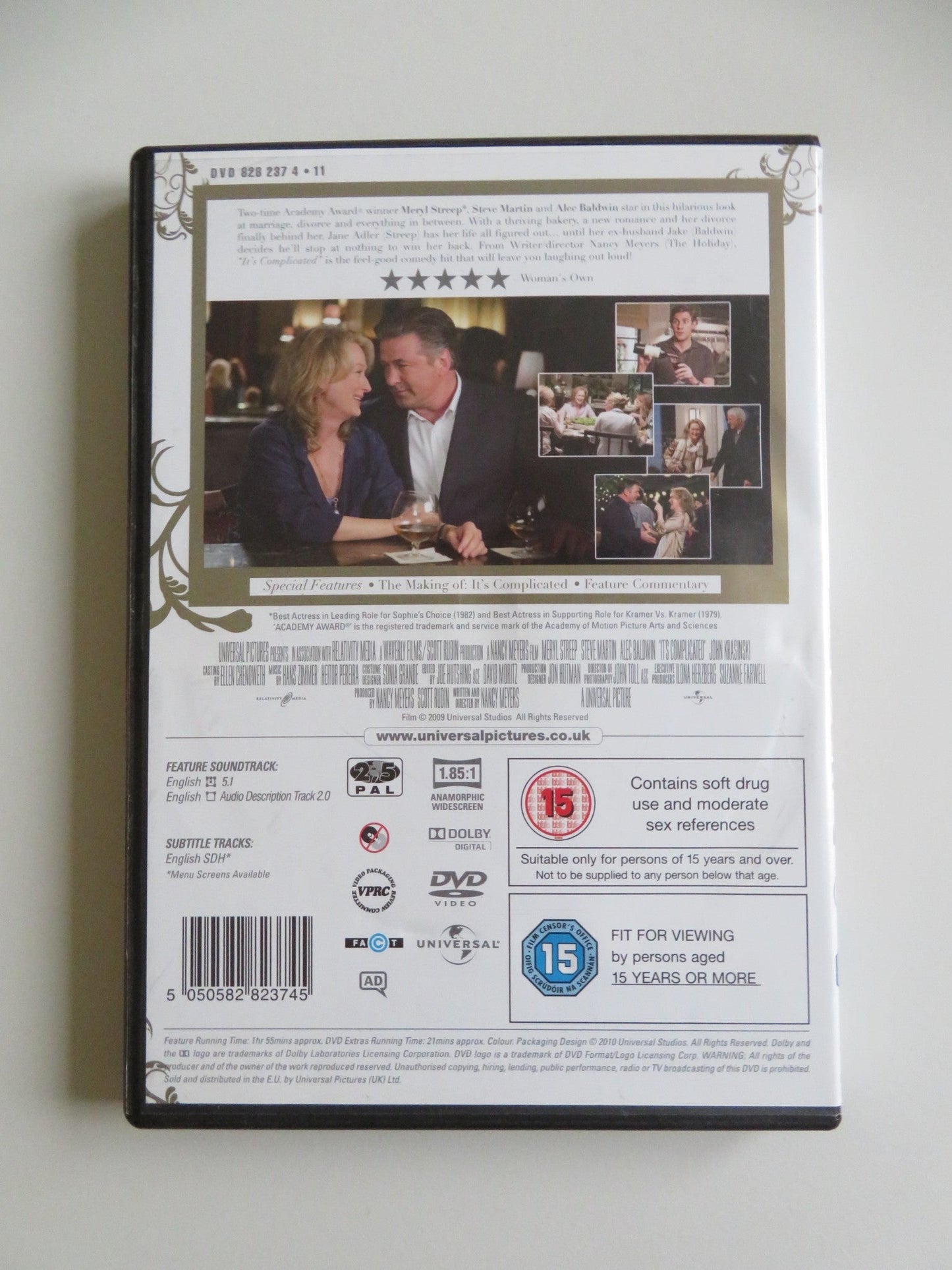 IT'S COMPLICATED (DVD) MERYL STREEP STEVE MARTIN ALEC BALDWIN 2009 REGION 2 Movie posters