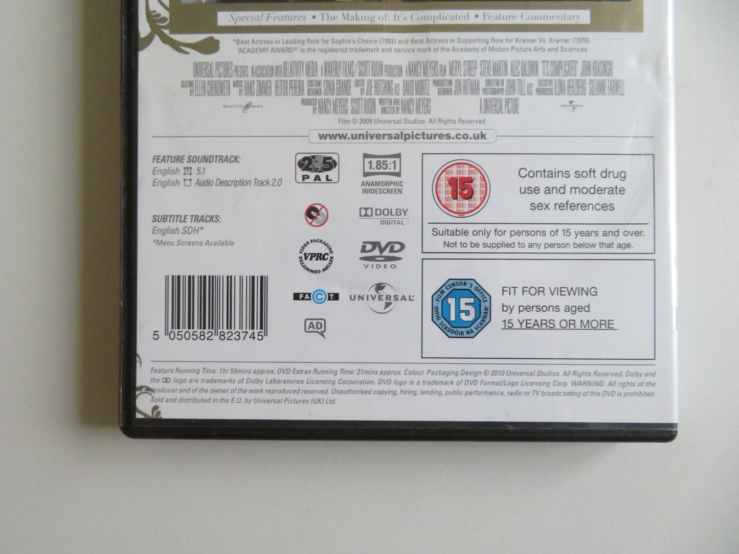 IT'S COMPLICATED (DVD) MERYL STREEP STEVE MARTIN ALEC BALDWIN 2009 REGION 2 Movie posters