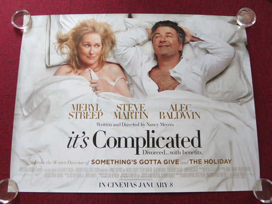 IT'S COMPLICATED UK QUAD ROLLED POSTER MERYL STREEP ALEC BALDWIN 2009 Rendezvous Cinema Movie posters