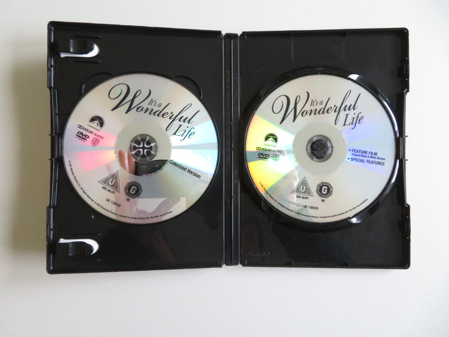 IT'S WONDERFUL LIFE - PLATINUM ANNIVERSARY EDITION - C (DVD) 1946 REGION 2 Movie posters