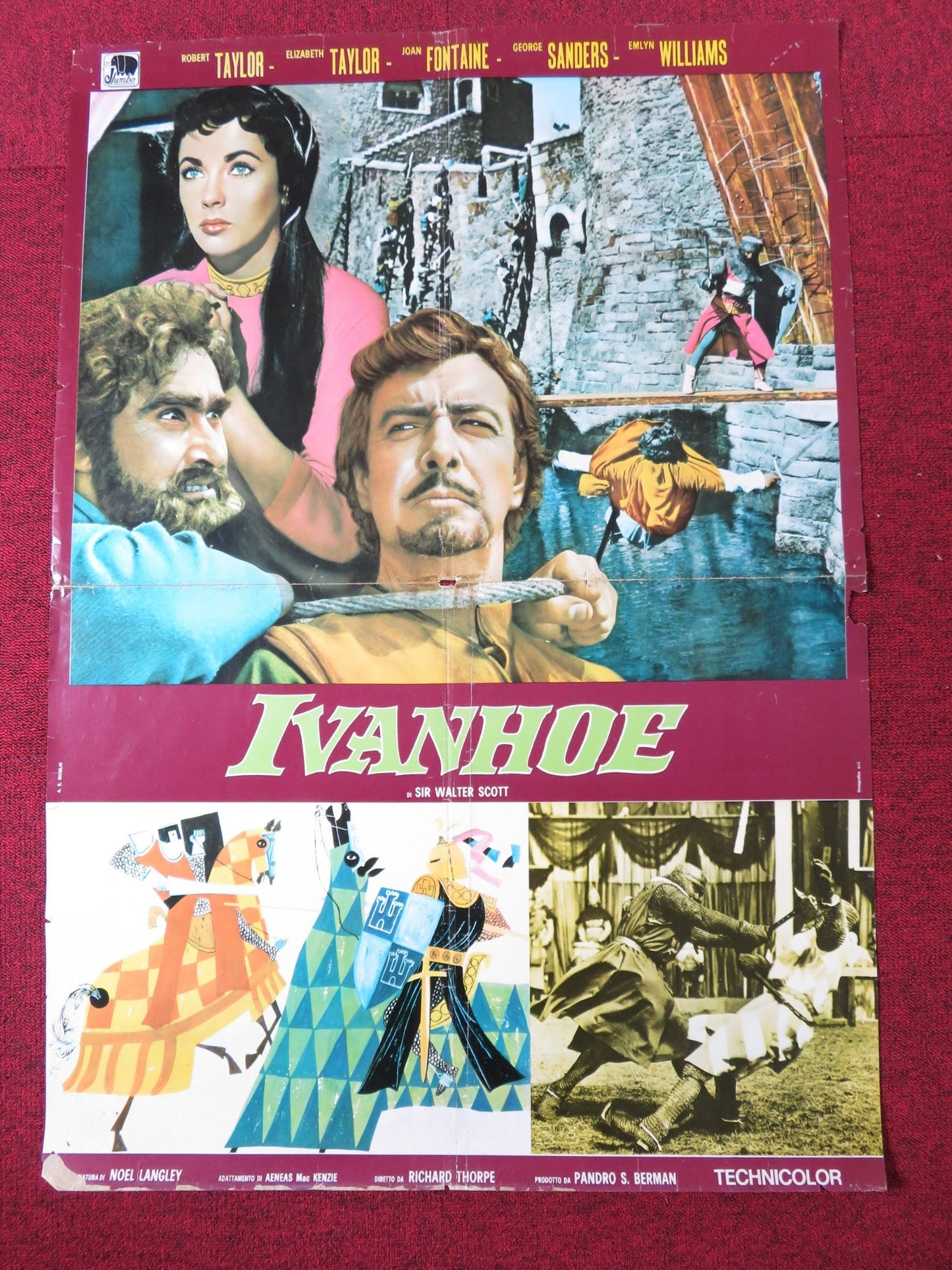 IVANHOE SPANISH POSTER ROBERT TAYLOR ELIZABETH TAYLOR Rendezvous Cinema Movie posters