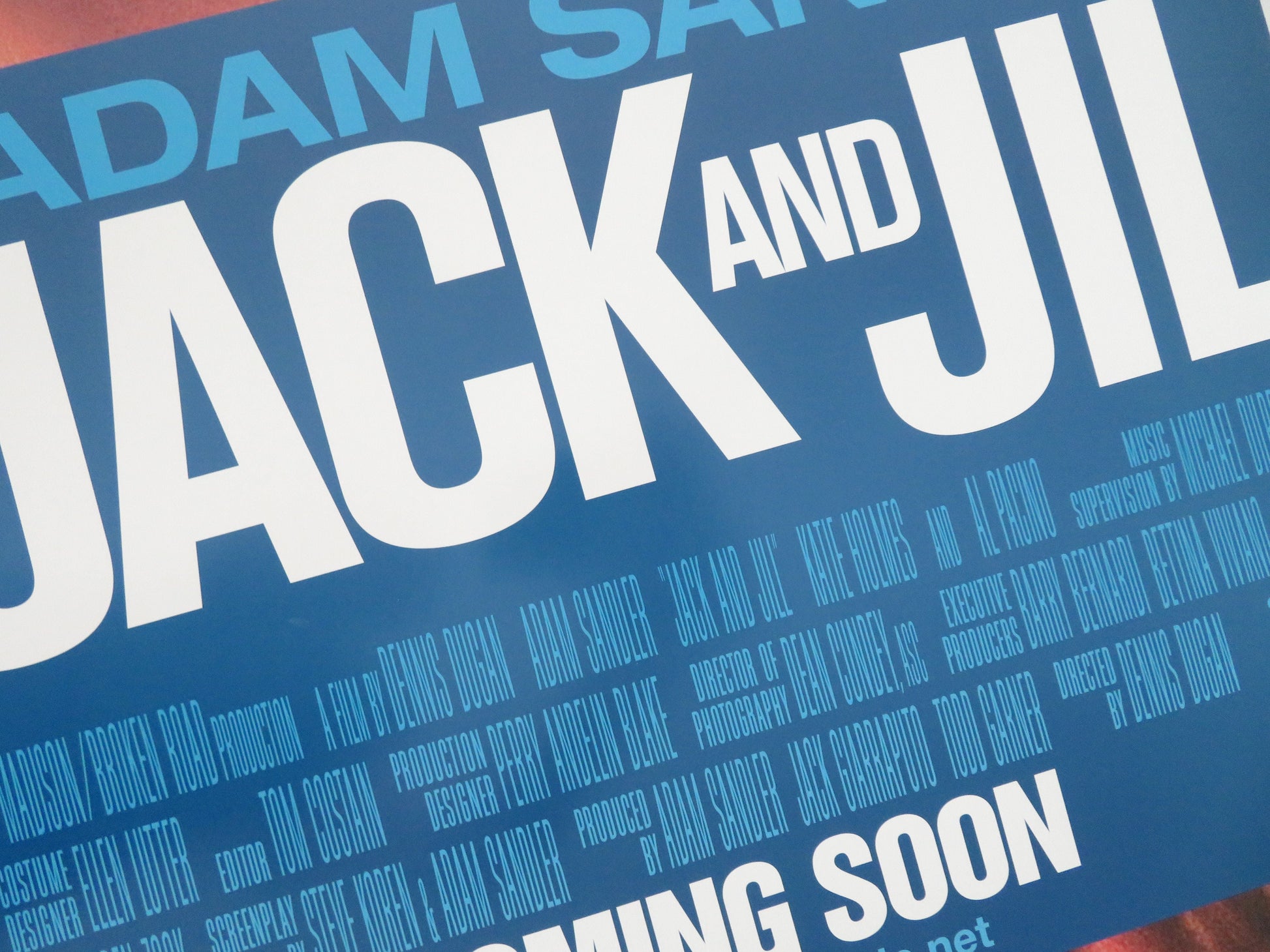 Jack and Jill US One Sheet Rolled Poster Adam Sandler Al Pacino 2011 Movie posters