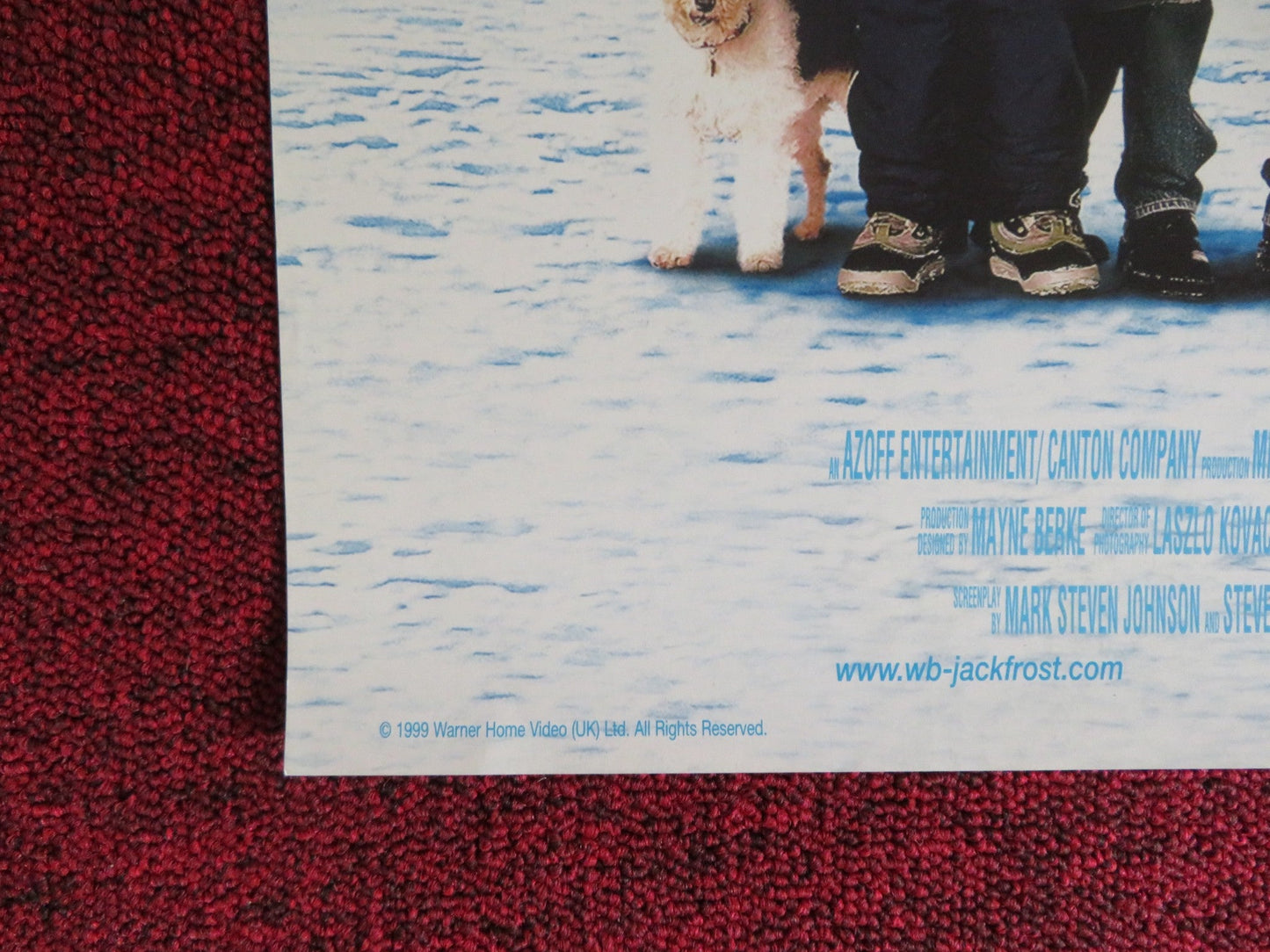JACK FROST VHS VIDEO POSTER MICHAEL KEATON KELLY PRESTON 1999 Rendezvous Cinema Movie posters