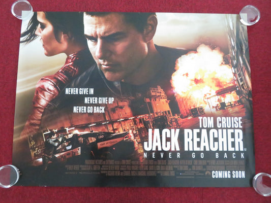 JACK REACHER: NEVER GO BACK UK QUAD ROLLED POSTER TOM CRUISE COBIE SMULDERS 2016 - Rendezvous Cinema