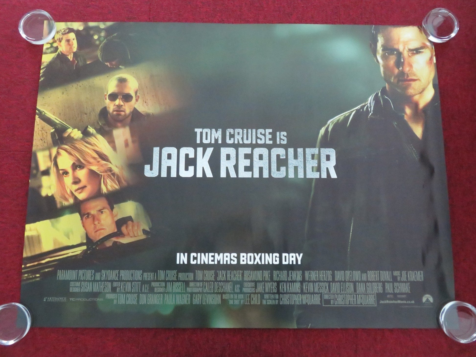 JACK REACHER UK QUAD ROLLED POSTER TOM CRUISE ROSAMUND PIKE 2012 Movie posters