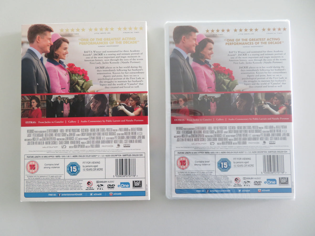 Jackie (DVD) Natalie Portman Peter Sarsgaard 2016 Region 2 Movie posters