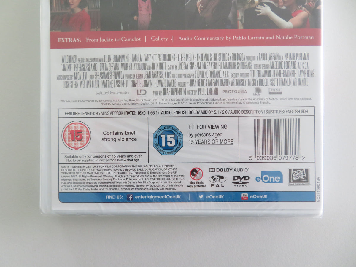 Jackie (DVD) Natalie Portman Peter Sarsgaard 2016 Region 2 Movie posters