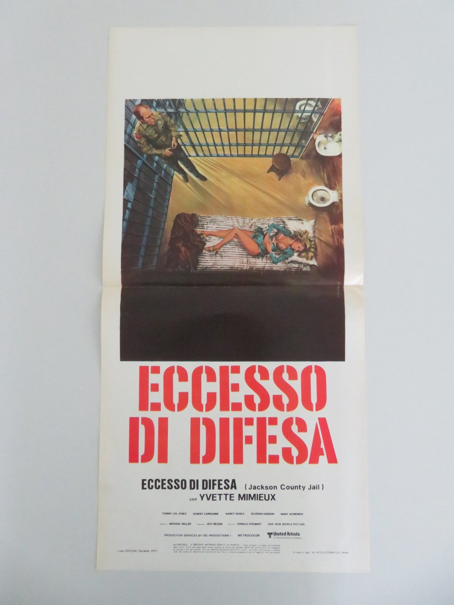 Jackson County Jail Italian Locandina Poster Yvette Mimieux Tommy Lee Jones 1977 Movie posters