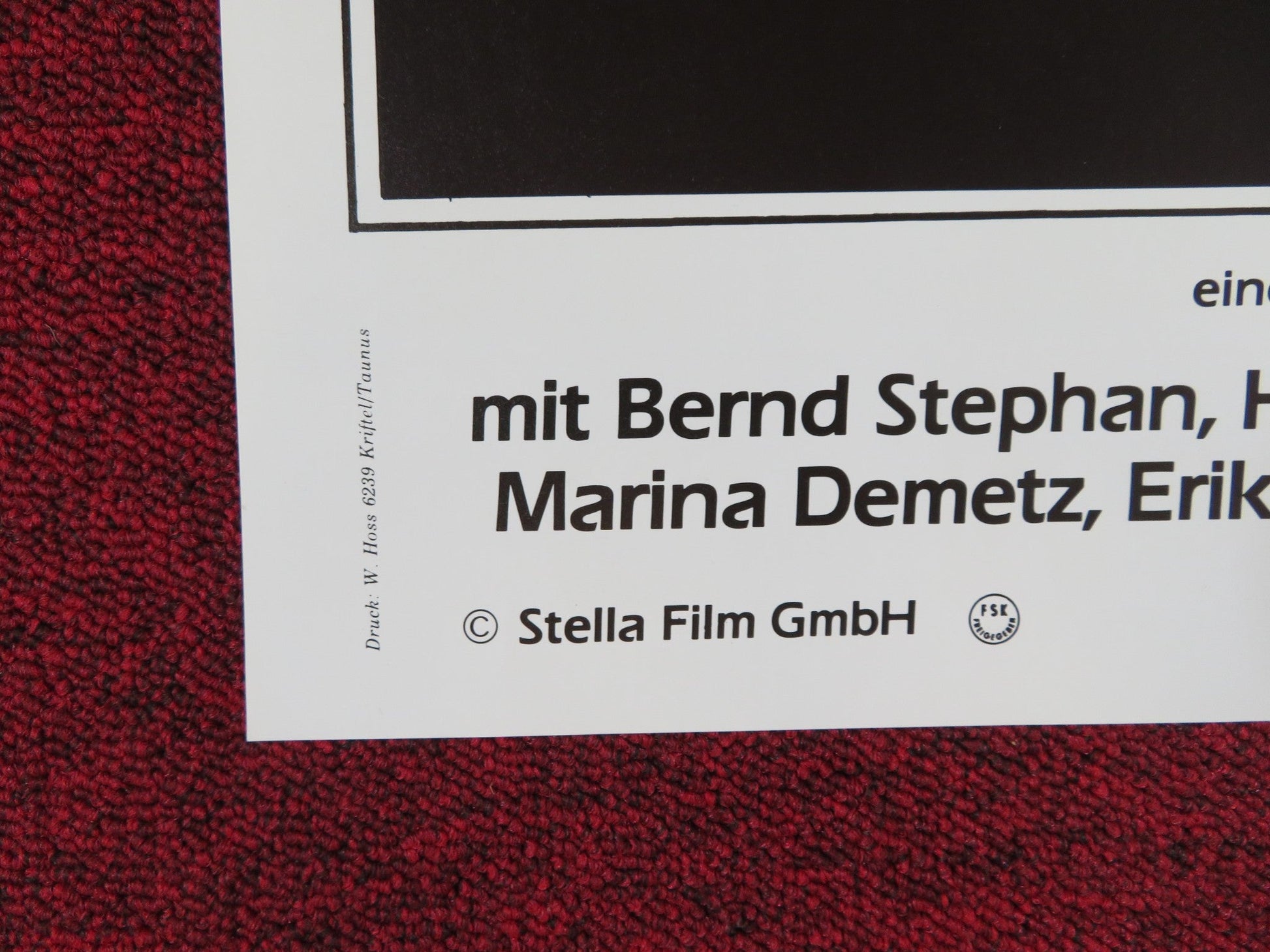 JAGERSCHLACHT GERMAN A1 POSTER FOLDED BERND STEPHAN HEINRICH SCHWEIGER 1982 Rendezvous Cinema Movie posters