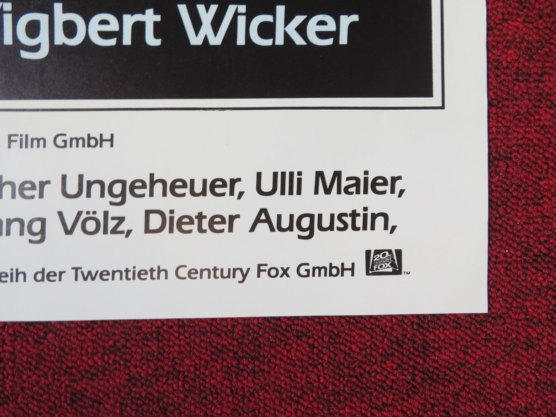 JAGERSCHLACHT GERMAN A1 POSTER FOLDED BERND STEPHAN HEINRICH SCHWEIGER 1982 Rendezvous Cinema Movie posters
