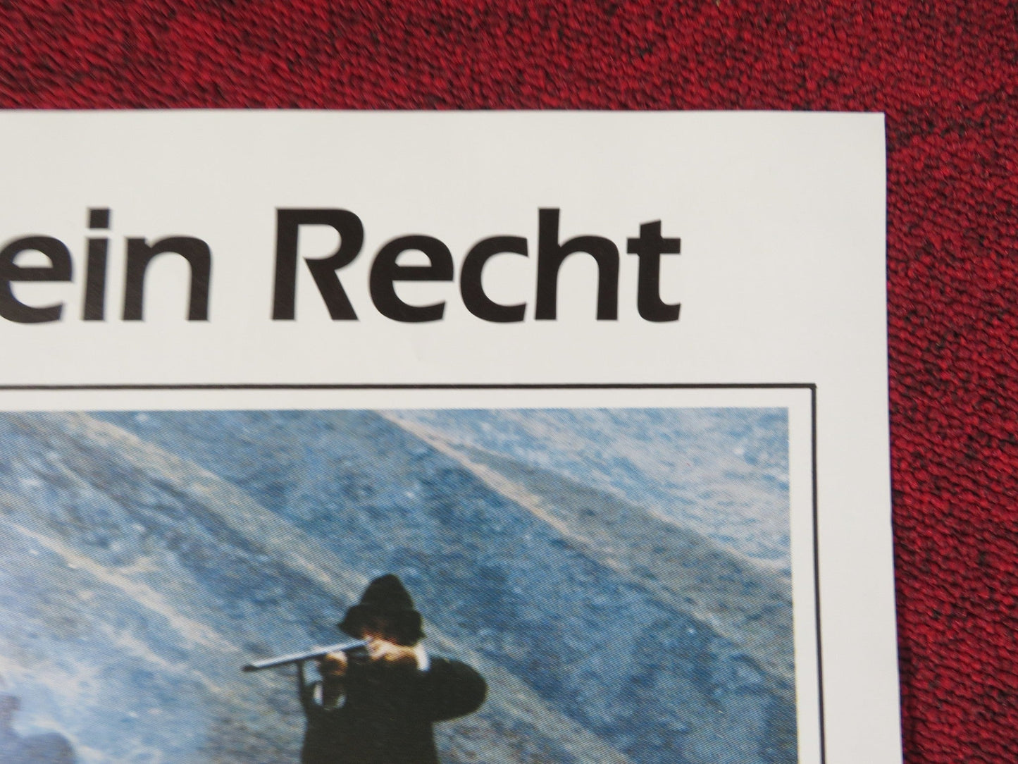 JAGERSCHLACHT GERMAN A1 POSTER FOLDED BERND STEPHAN HEINRICH SCHWEIGER 1982 Rendezvous Cinema Movie posters