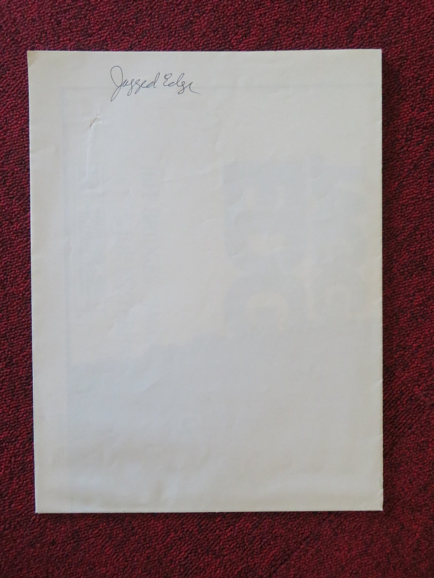 JAGGED EDGE FOLDED US ONE SHEET POSTER GLENN CLOSE JEFF BRIDGES 1985 Movie posters