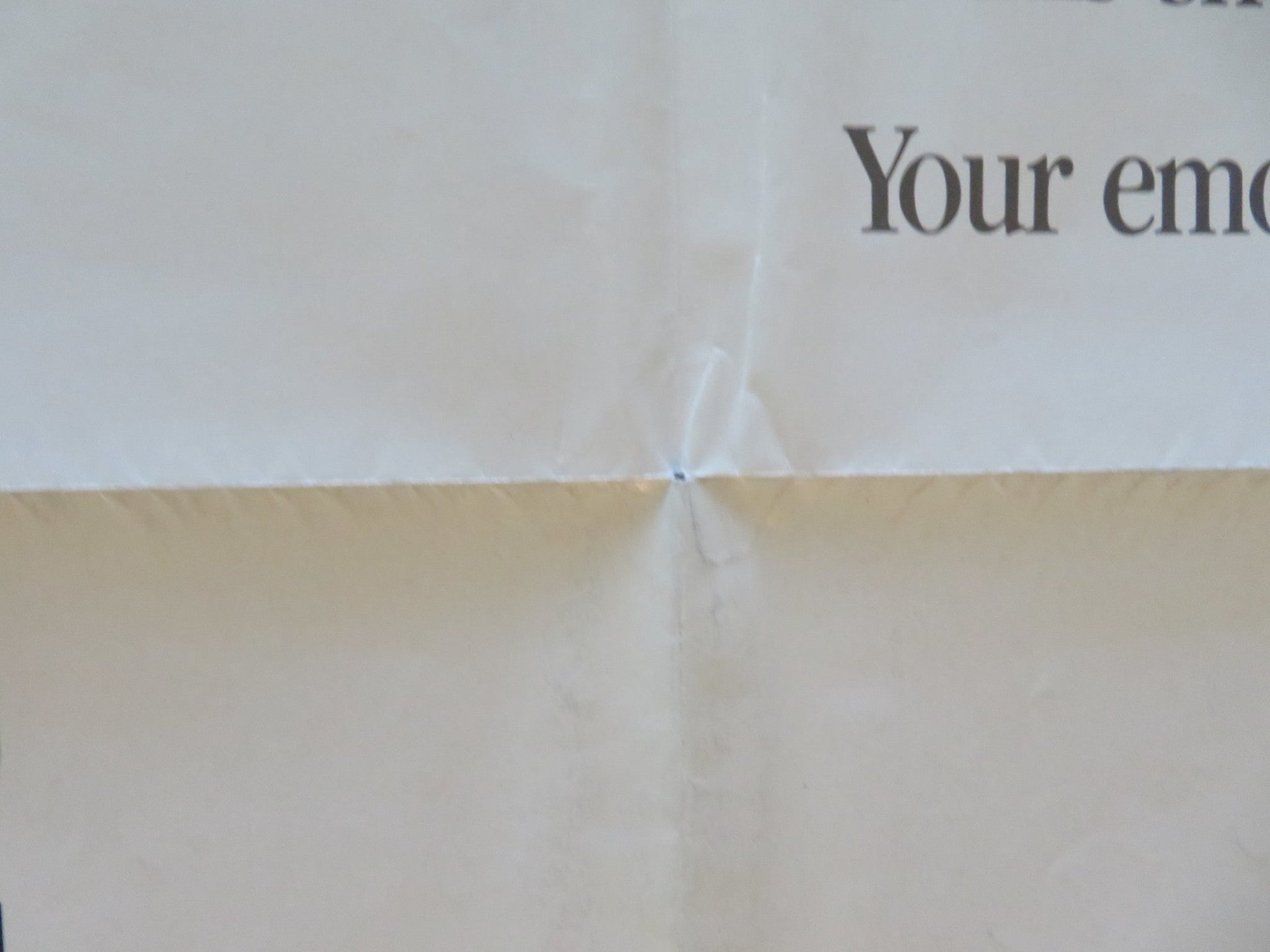 JAGGED EDGE FOLDED US ONE SHEET POSTER GLENN CLOSE JEFF BRIDGES 1985 Movie posters