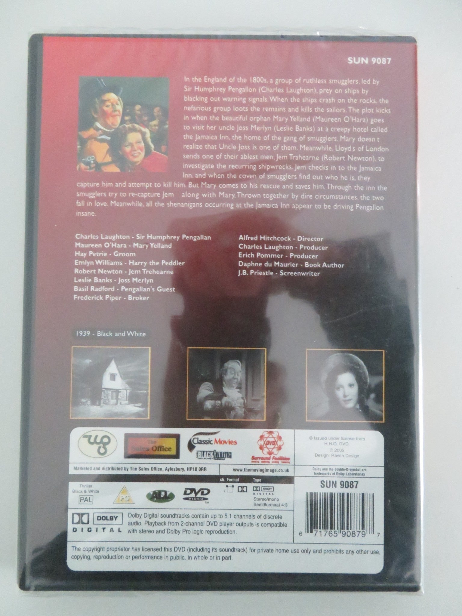 Jamaica Inn (DVD) Charles Laughton Horace Hodges 1939 Region All Movie posters