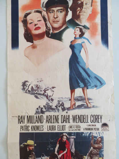 JAMAICA RUN US INSERT POSTER RAY MILLAND ARLENE DAHL 1953 Rendezvous Cinema Movie posters