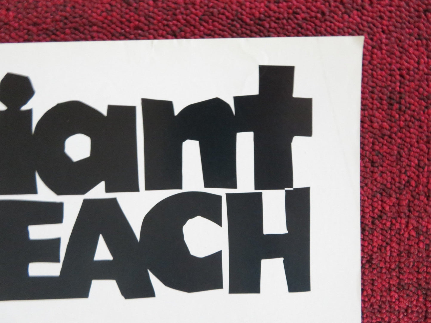 JAMES AND THE GIANT PEACH VHS VIDEO POSTER SIMON CALLOW RICHARD DREYFUSS 1996 Rendezvous Cinema Movie posters