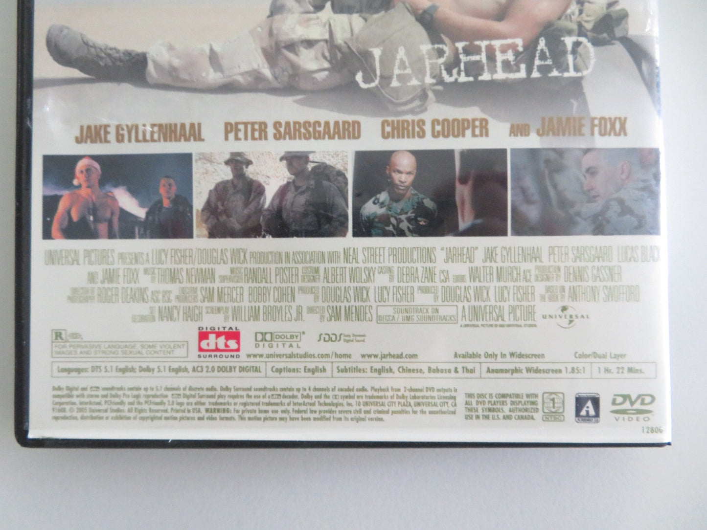 JARHEAD (DVD) JAKE GYLLENHAAL PETER SARSGAARD 2005 REGION 1 Movie posters