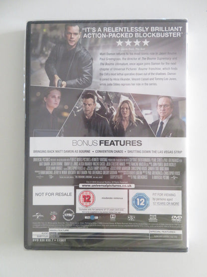 JASON BOURNE (DVD) MATT DAMON TOMMY LEE JONES 2016 REGION 2, 4 Movie posters