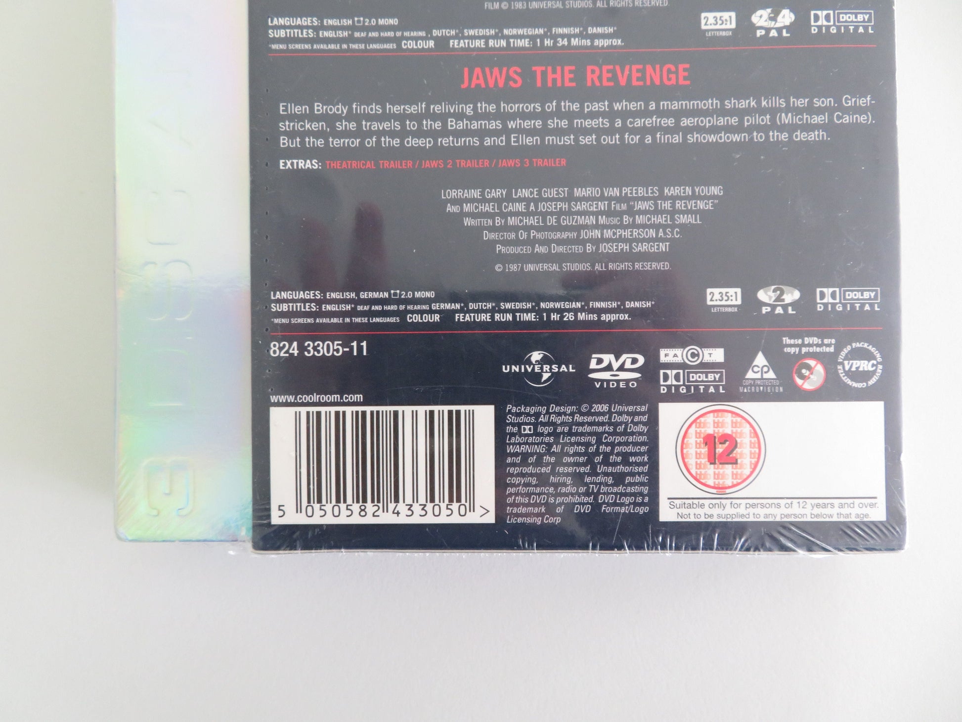 Jaws 2, 3 and The Revenge - 3 Disc Anthology (DVD BoxSet) 1978 Region 2 Movie posters