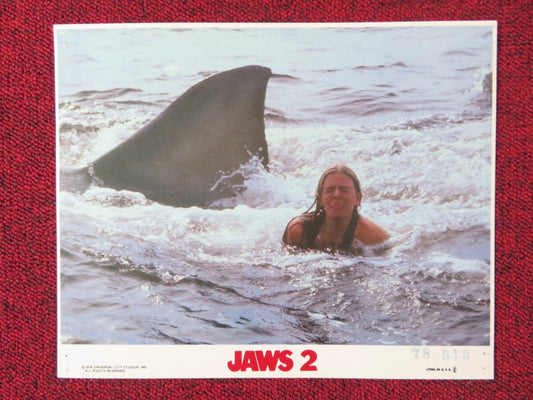 JAWS 2 - B LOBBY CARD ROY SCHEIDER MURRAY HAMILTON 1978 Rendezvous Cinema Movie posters