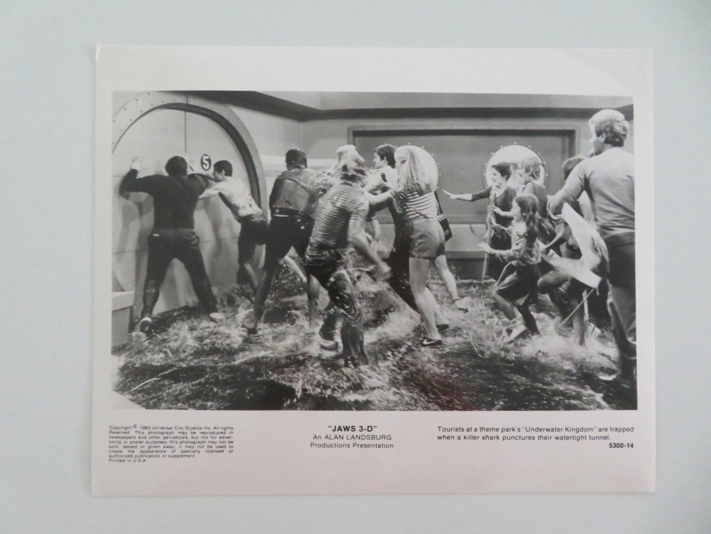 JAWS 3 - D MOVIE STILL PHOTO LOT OF 2 BESS ARMSTRONG DAN BLASKO 1983 Movie posters