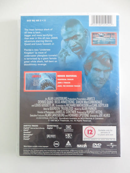 JAWS 3 (DVD) DENNIS QUAID BESS ARMSTRONG 1983 REGION 2, 4 Movie posters
