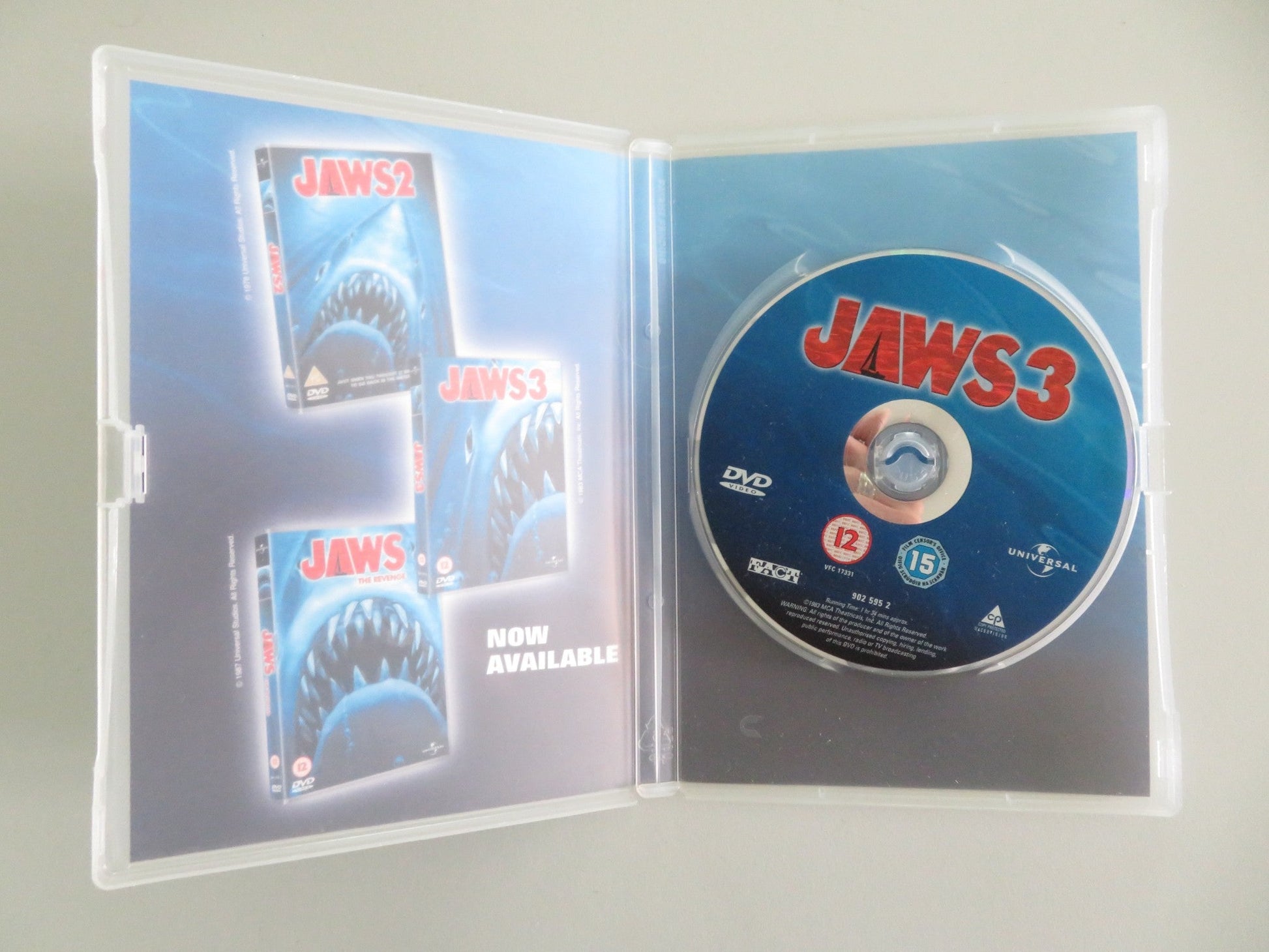 JAWS 3 (DVD) DENNIS QUAID BESS ARMSTRONG 1983 REGION 2, 4 Movie posters