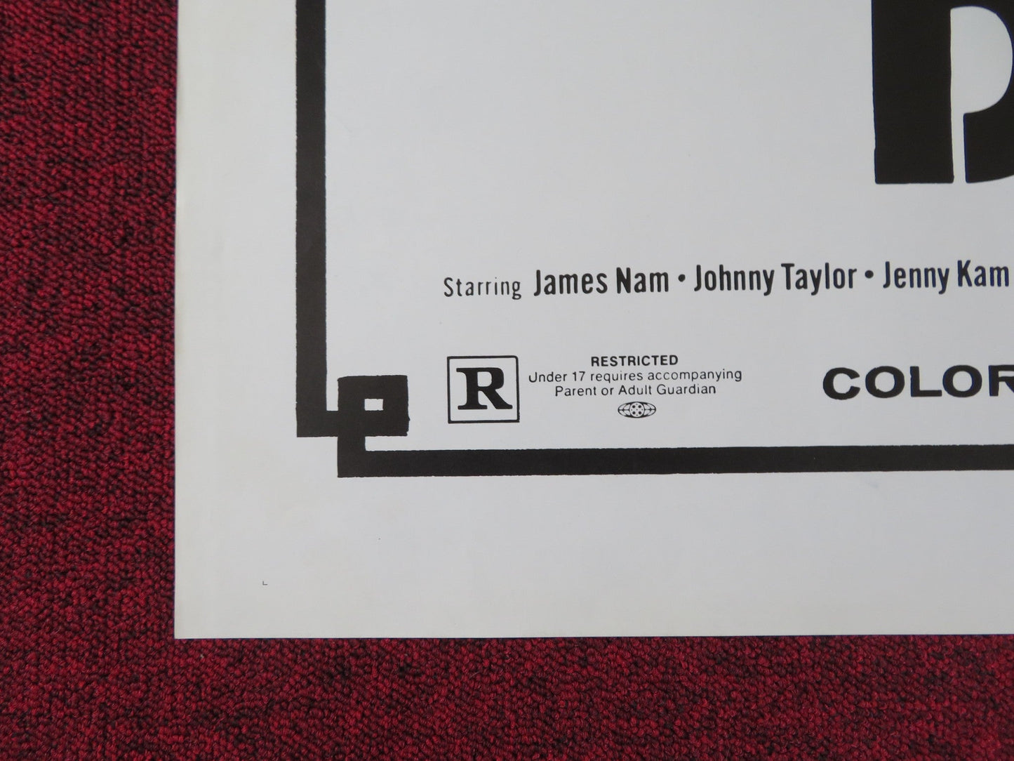 JAWS OF THE DRAGON FOLDED US ONE SHEET POSTER SEOK - HOON NAM MING - GYU CHOE 1974 Rendezvous Cinema Movie posters