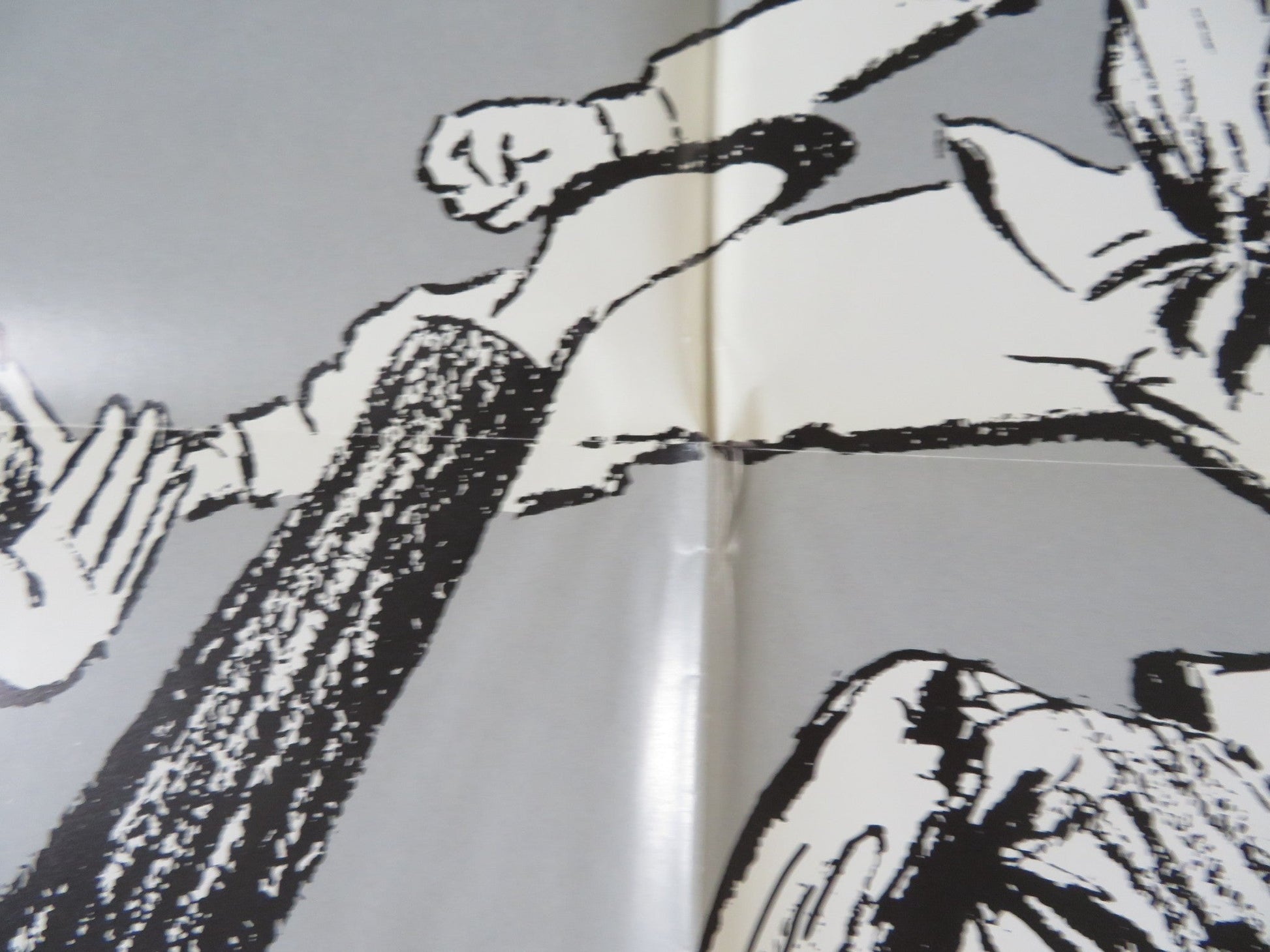 JAWS OF THE DRAGON FOLDED US ONE SHEET POSTER SEOK - HOON NAM MING - GYU CHOE 1974 Rendezvous Cinema Movie posters