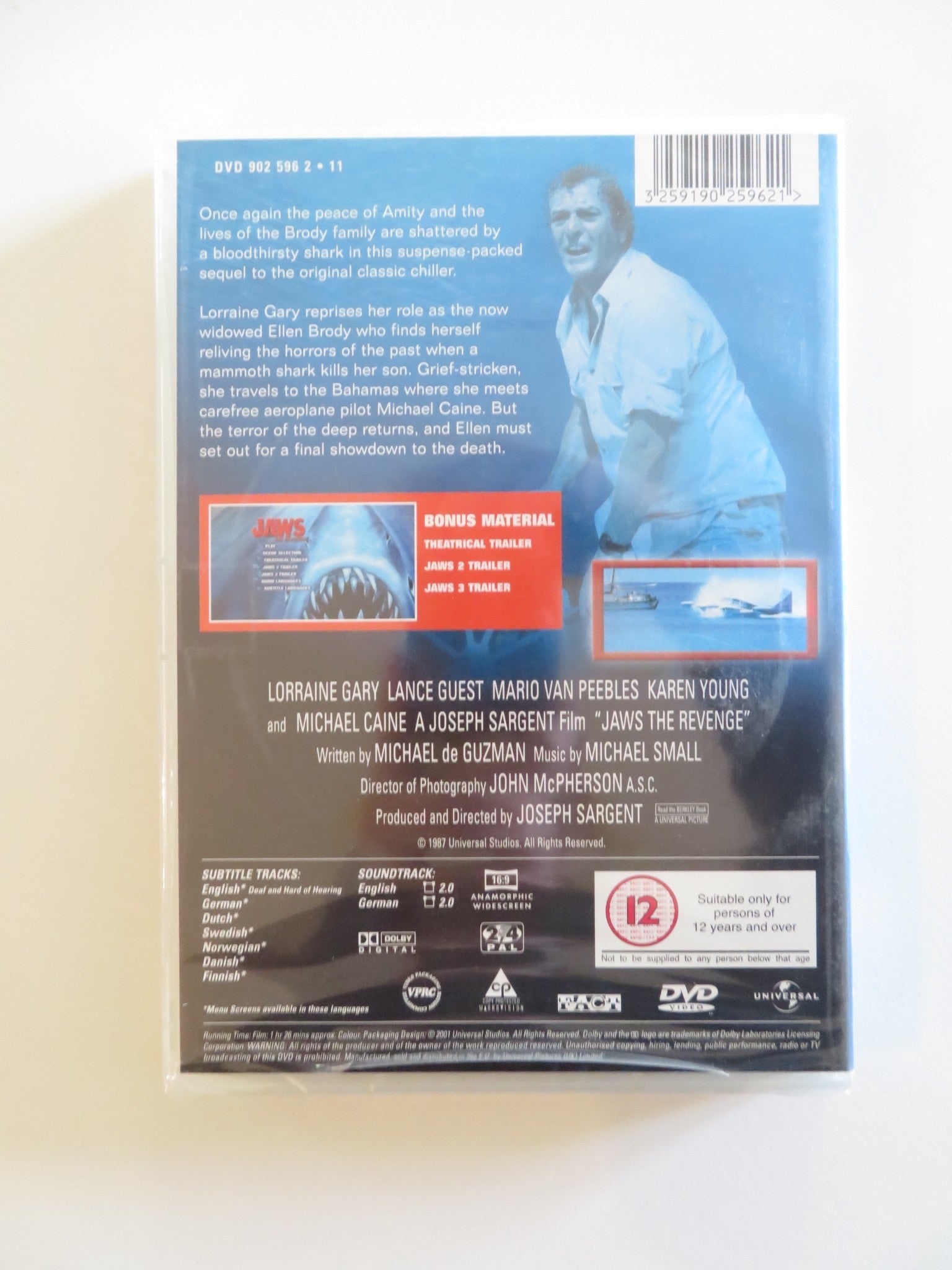 JAWS: THE REVENGE (DVD) MICHAEL CAINE LORRAINE GARY 1987 REGION 2, 4 Rendezvous Cinema Movie posters