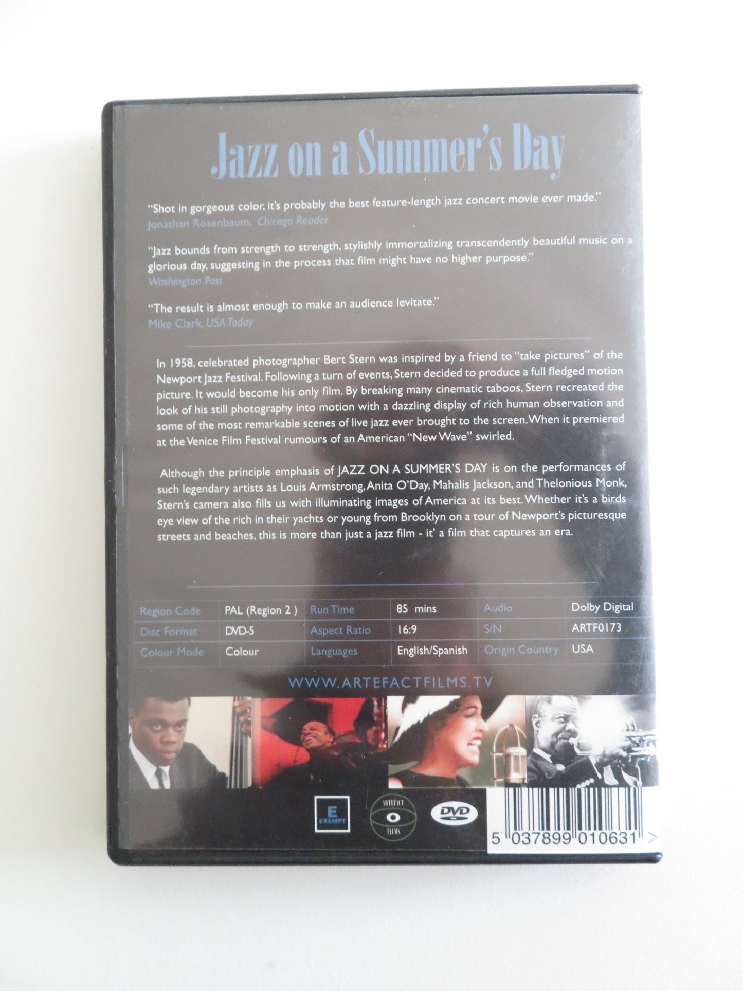 JAZZ ON A SUMMER'S DAY (DVD) LOUIS ARMSTRONG THELONIOUS MONK 1959 REGION 2 Rendezvous Cinema Movie posters