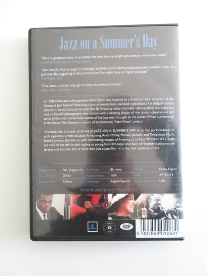 JAZZ ON A SUMMER'S DAY (DVD) LOUIS ARMSTRONG THELONIOUS MONK 1959 REGION 2 Rendezvous Cinema Movie posters