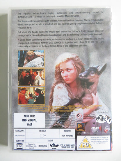 JEAN DE FLORETTE & MANON DES SOURCES (DVD BOXSET) GERARD DEPARDIEU 1986 REGION 2 Movie posters
