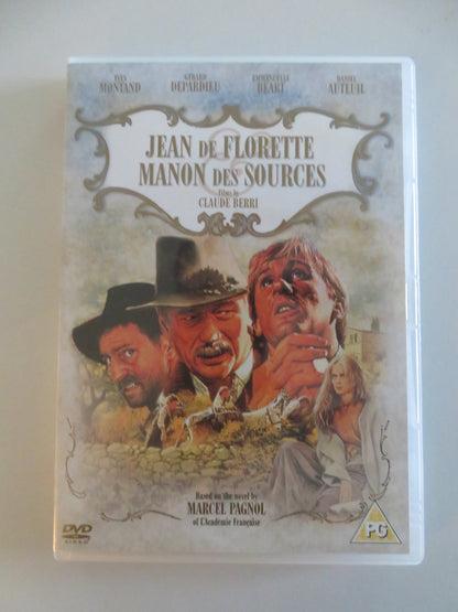 JEAN DE FLORETTE / MANON DES SOURCES (DVD) YVES MONTAND DEPARDIEU 1986 REGION 2 Movie posters