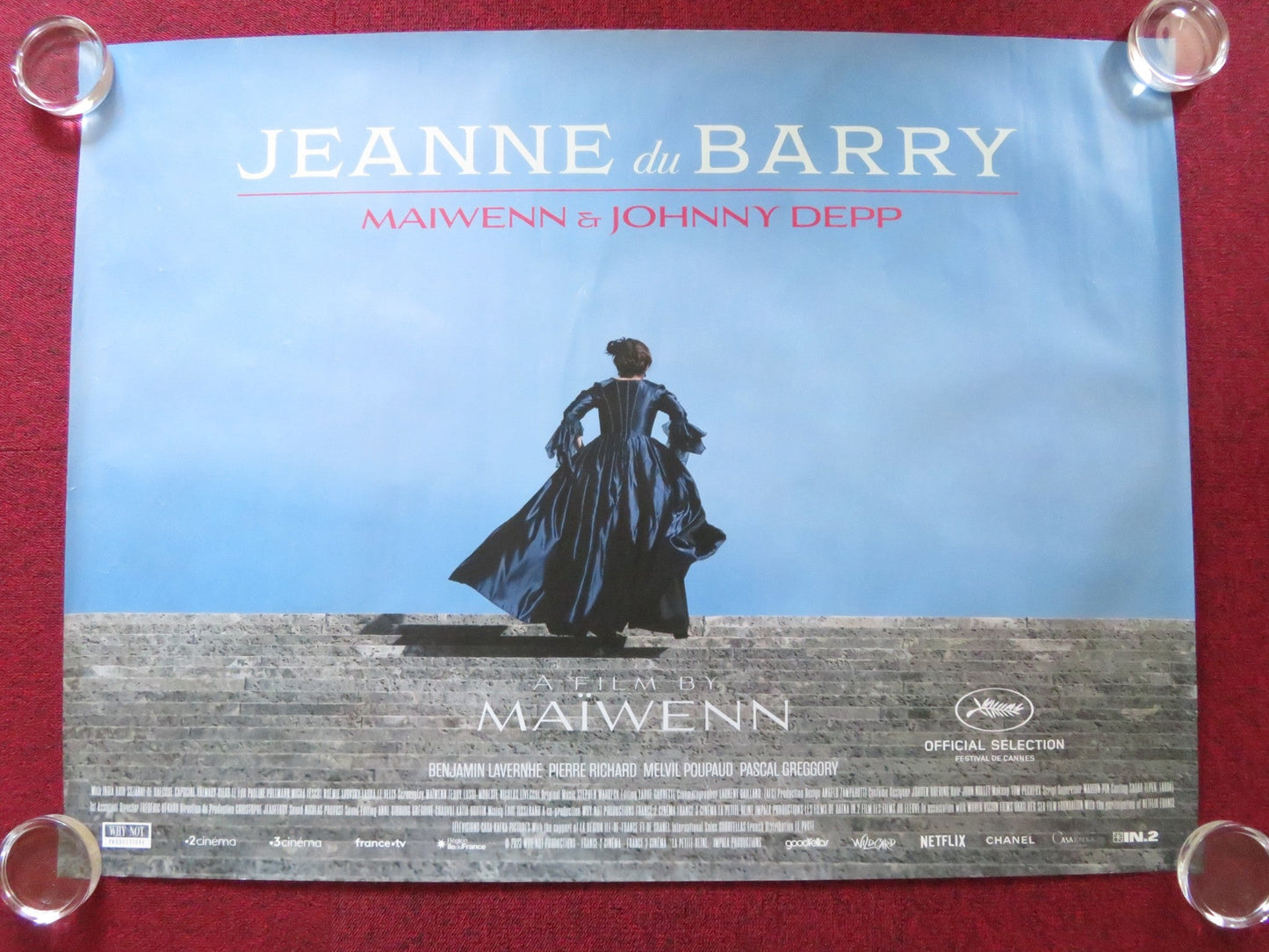 JEANNE DU BARRY UK QUAD ROLLED POSTER JOHNNY DEPP MAIWENN 2023 Rendezvous Cinema Movie posters