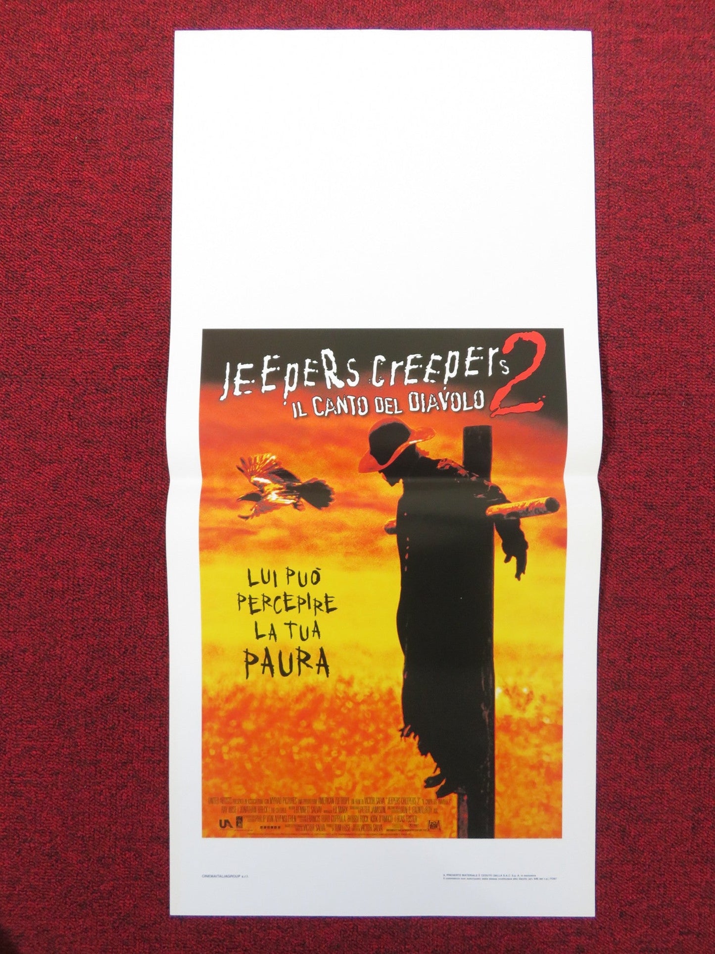 JEEPERS CREEPERS 2 ITALIAN LOCANDINA POSTER RAY WISE JONATHAN BRECK 2003 Rendezvous Cinema Movie posters